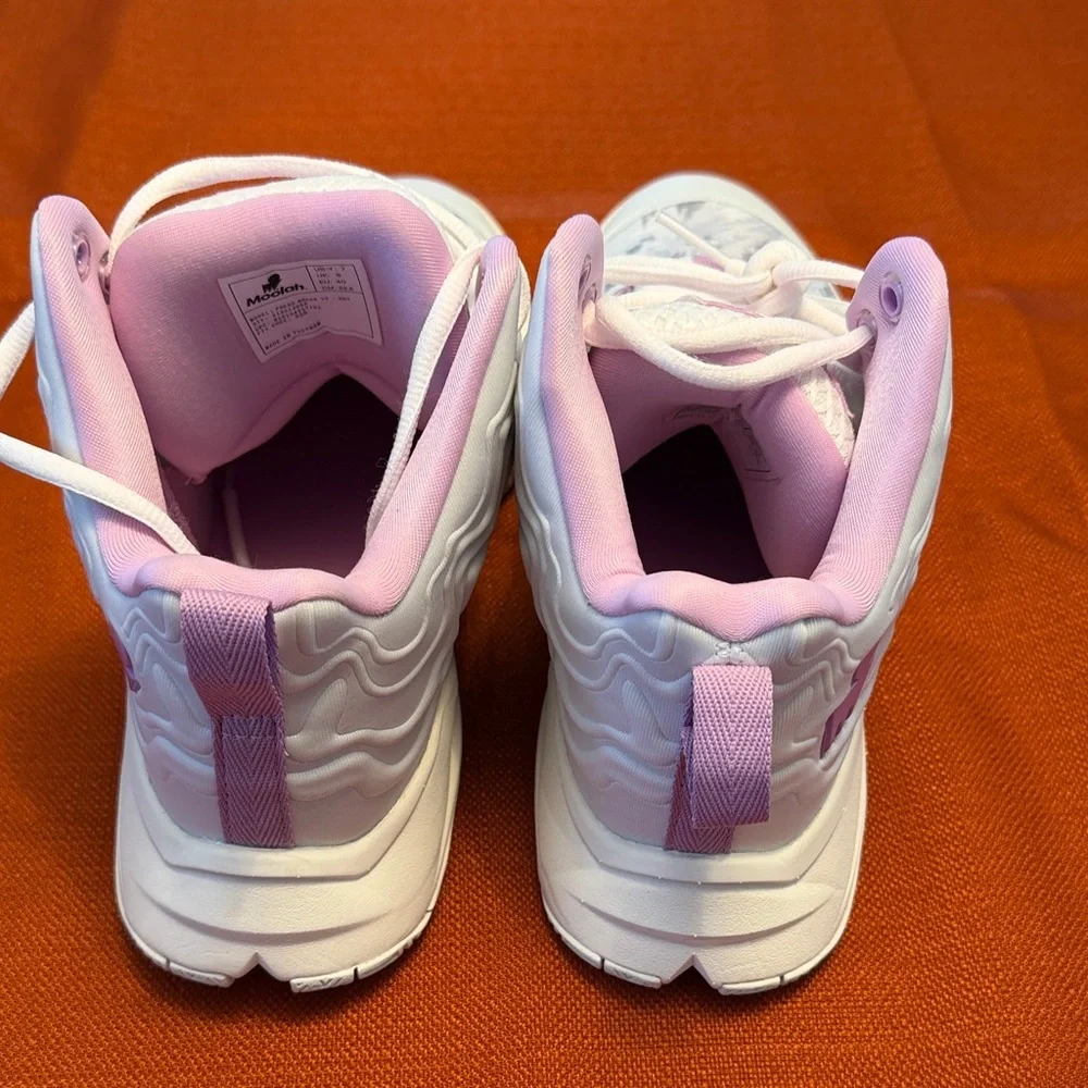 Moolah Grey - Purple Press Break V2 Sneakers youth size 7